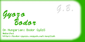 gyozo bodor business card